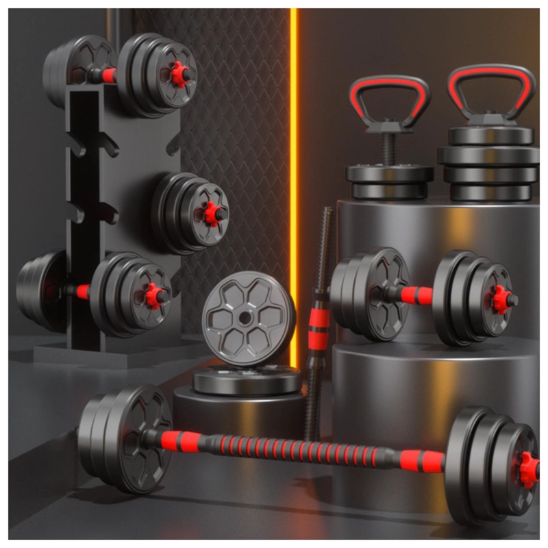 MANCUERNAS 30 KG SET AJUSTABLE A BARRA 3 EN 1 - 2