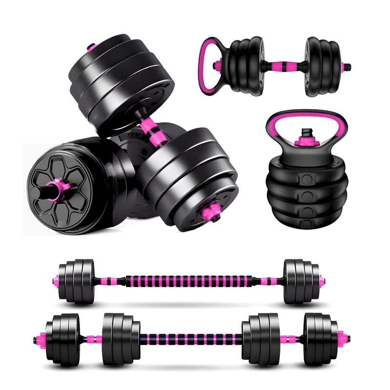 SET MANCUERNAS BARRA AJUSTABLES 20 KG 3 EN 1 - 1