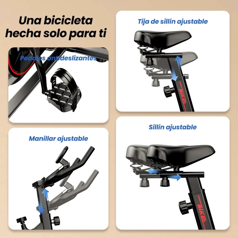 BICICLETA SPINNING RESISTENCIA 6KG YEPSPORT - 4