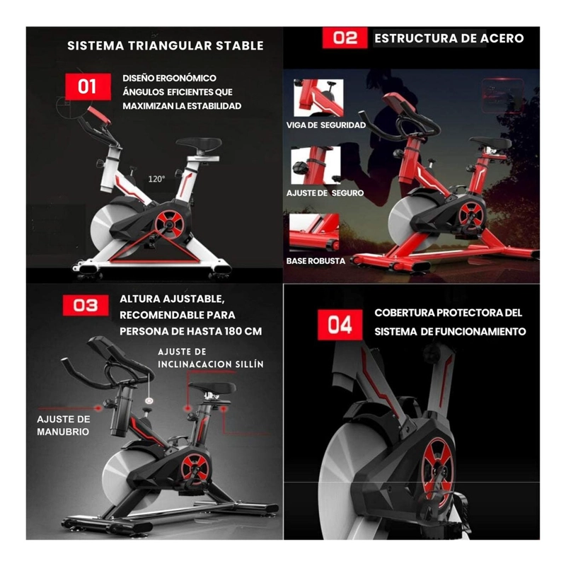 BICICLETA SPINNING RESISTENCIA 6KG YEPSPORT - 6