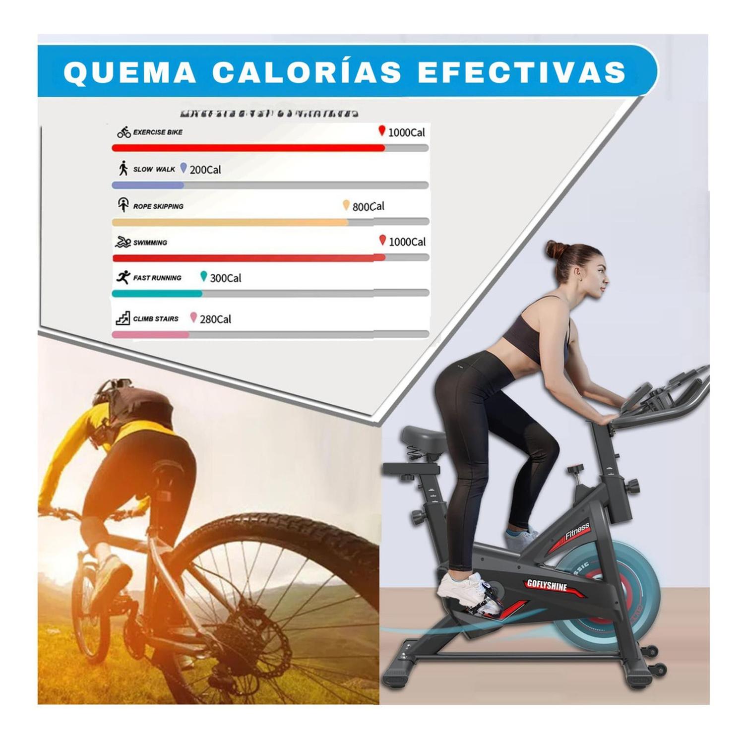 BICICLETA SPINNING DELUXE ASIENTO EXTRA ACOLCHADO - 2