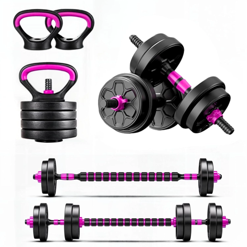 SET MANCUERNAS CONVERTIBLE A BARRA AJUSTABLES 10 KG - 1