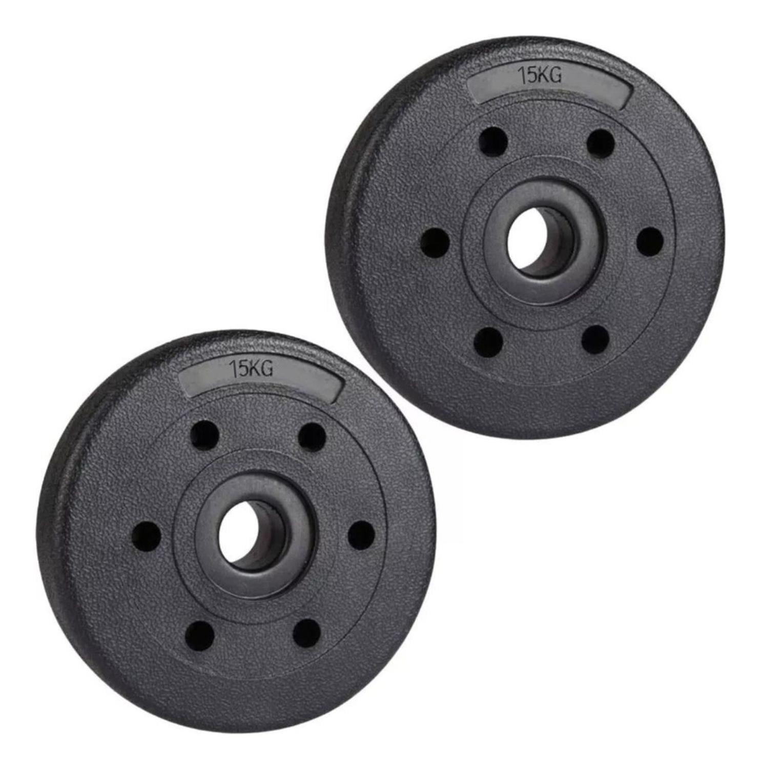 PAR DISCOS 15 KG - 30 KG EN TOTAL - 2