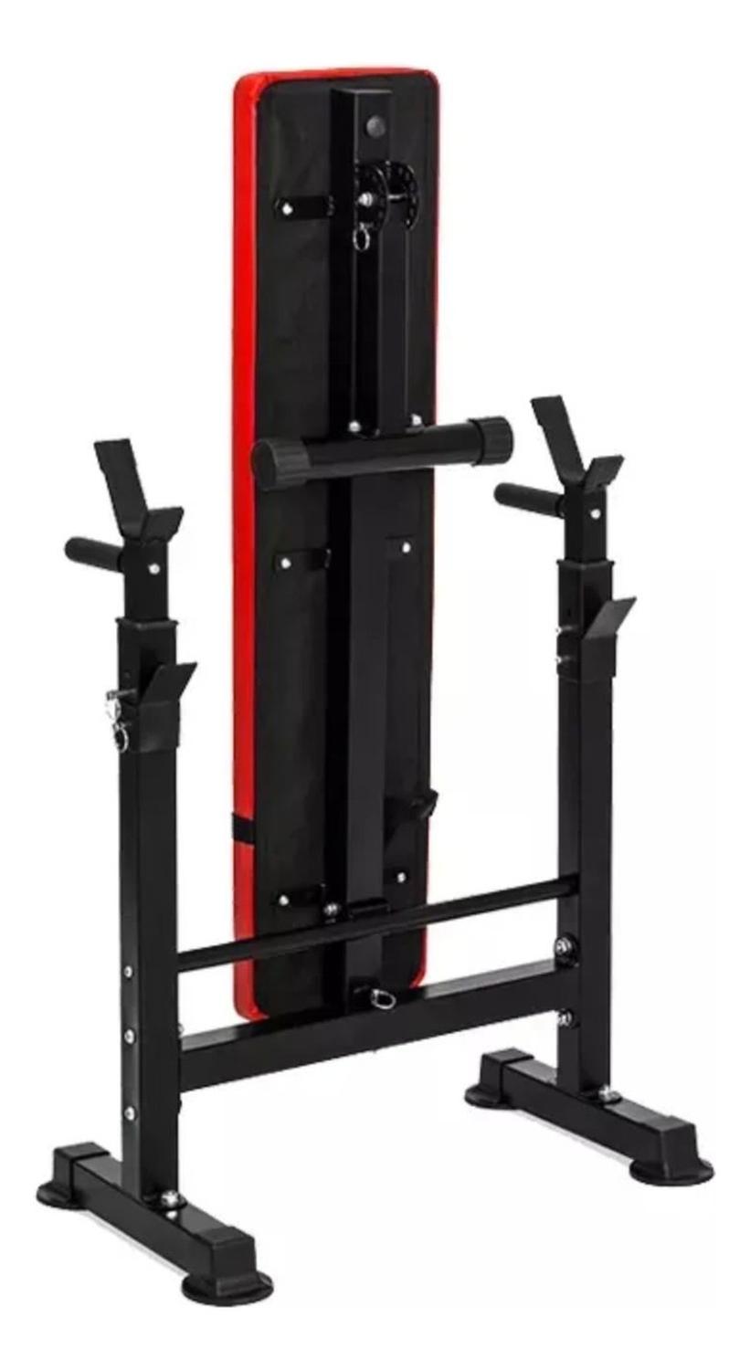 PRESS BANCA ABDOMINAL RECLINABLE PARA PESAS CON RACK L - 3