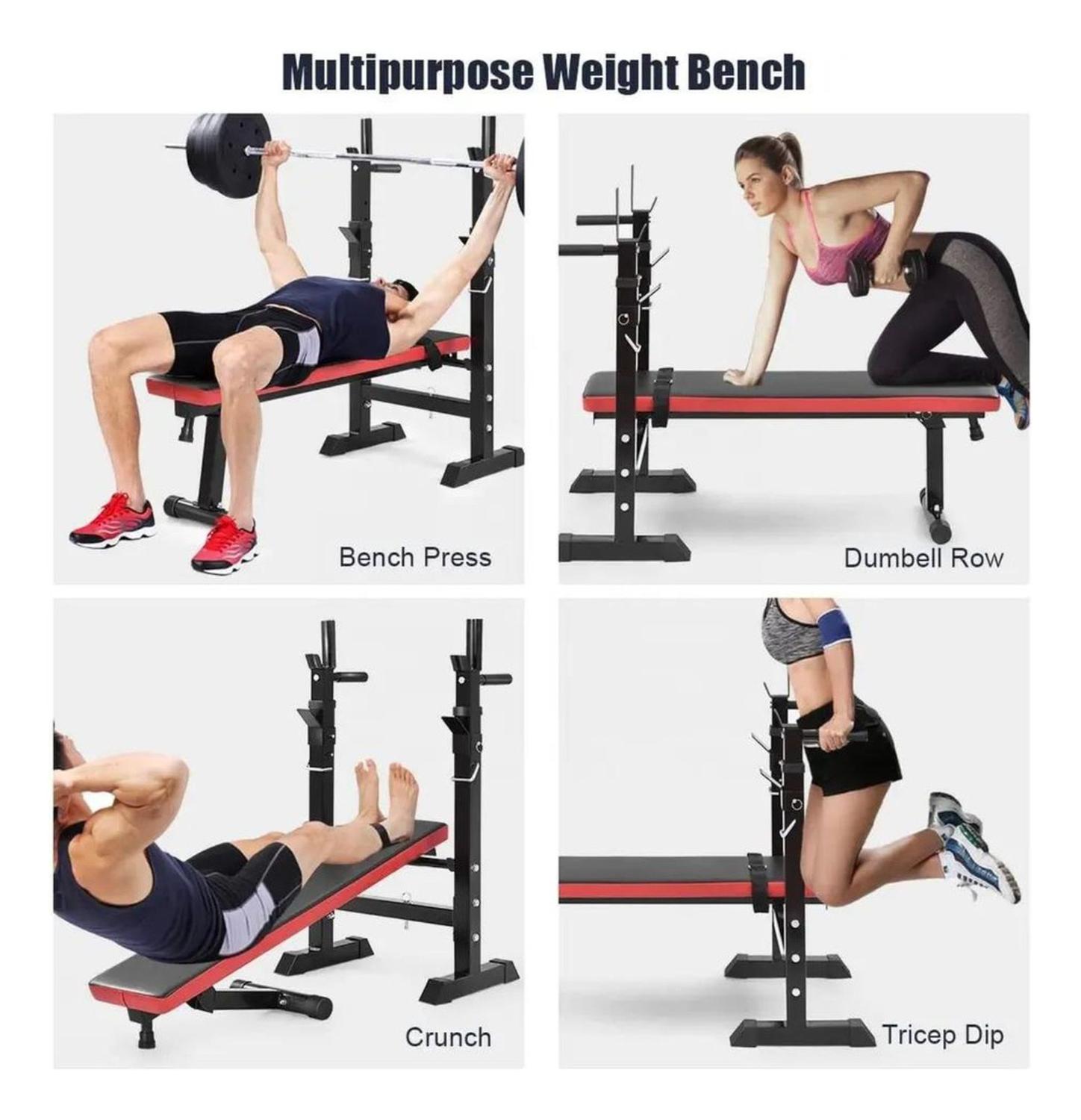 PRESS BANCA ABDOMINAL RECLINABLE PARA PESAS CON RACK L - 5