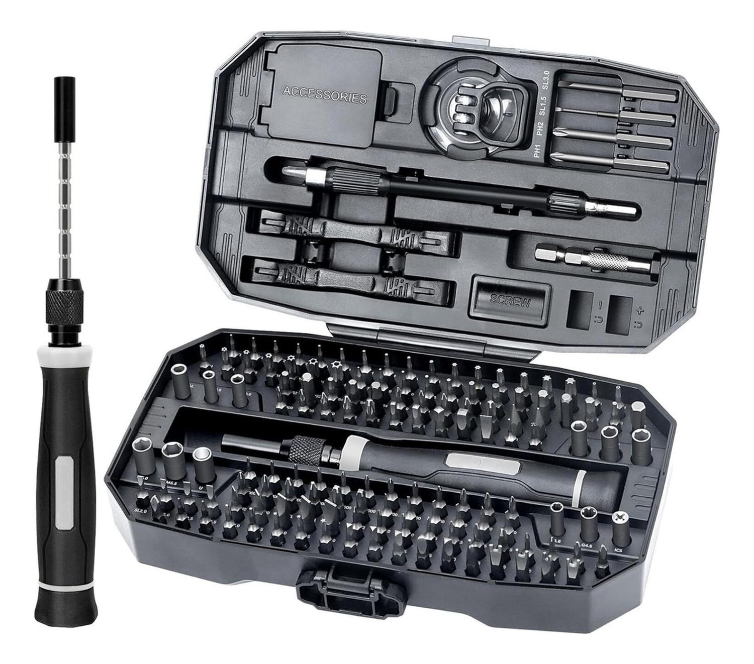 SET DESTORNILLADORES YEP YEP1044 PRECISIÓN 153 PIEZAS - 1