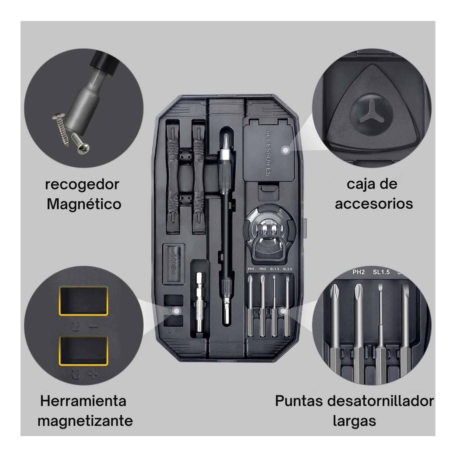 SET DESTORNILLADORES YEP YEP1044 PRECISIÓN 153 PIEZAS - 6