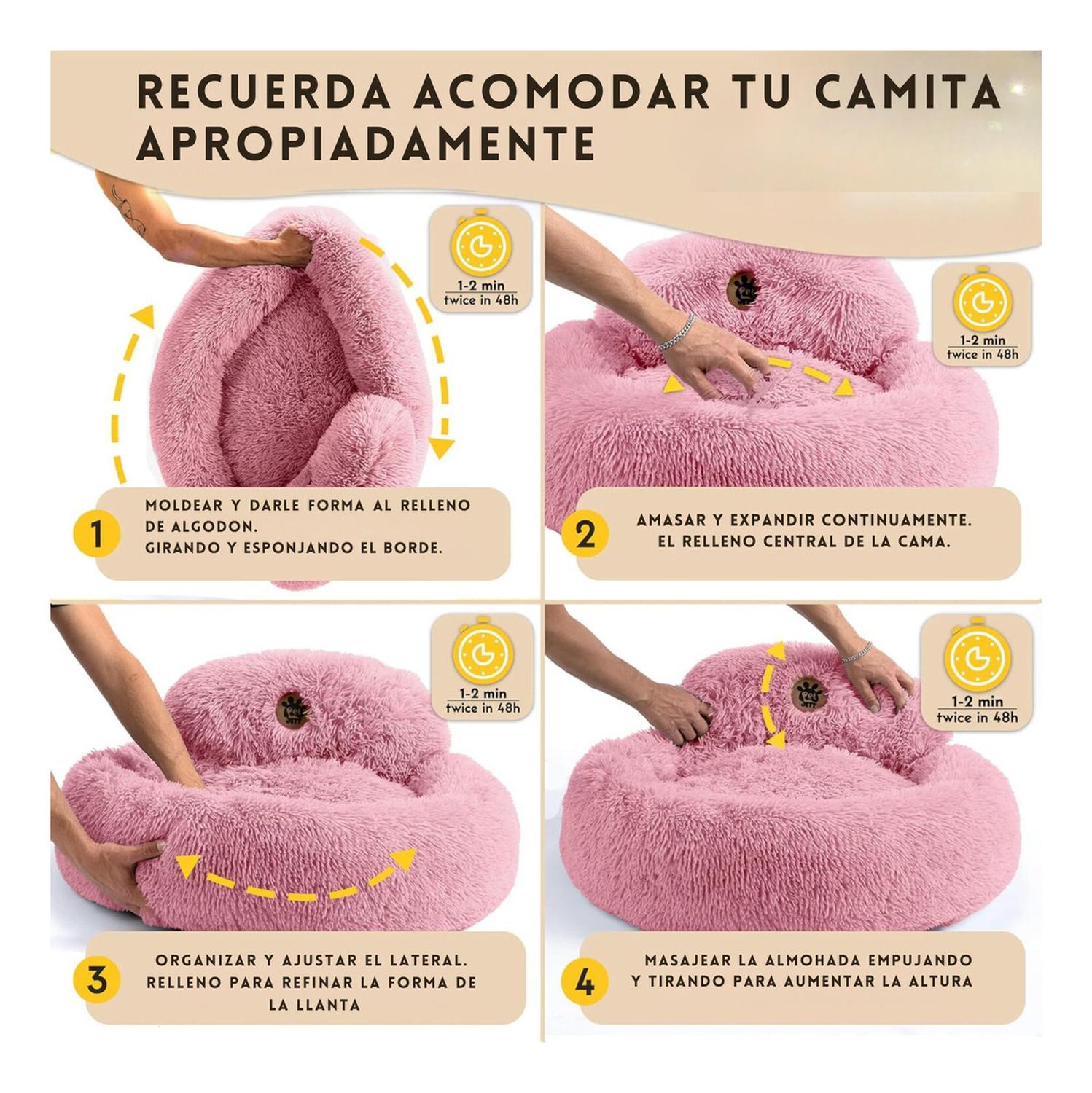 CAMA PERROS YEP GRANDE PET L ANTIESTRÉS Y RONQUIDO DONA - 5