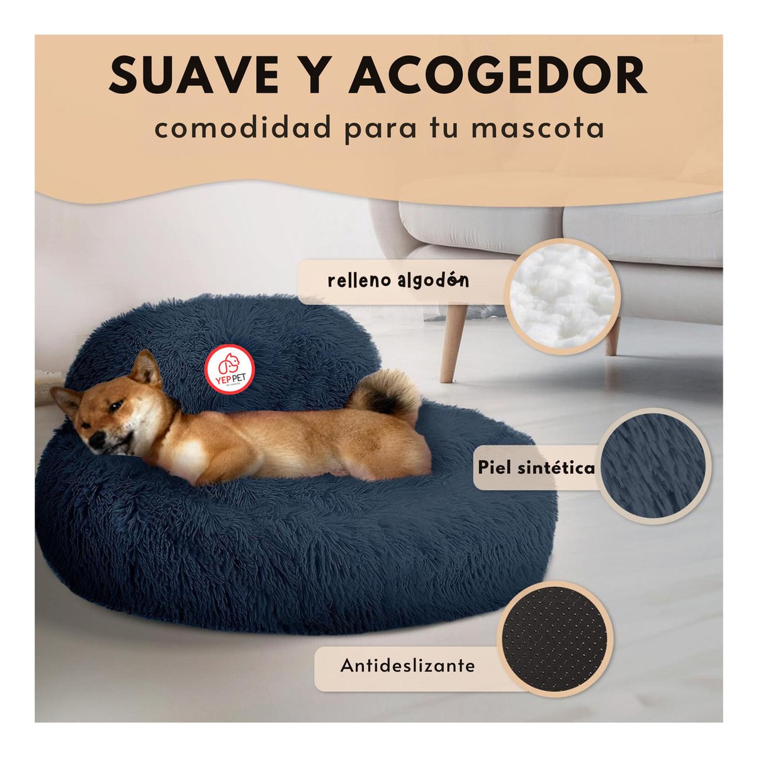 CAMA PERROS YEP GRANDE PET L ANTIESTRÉS Y RONQUIDO DONA - 4