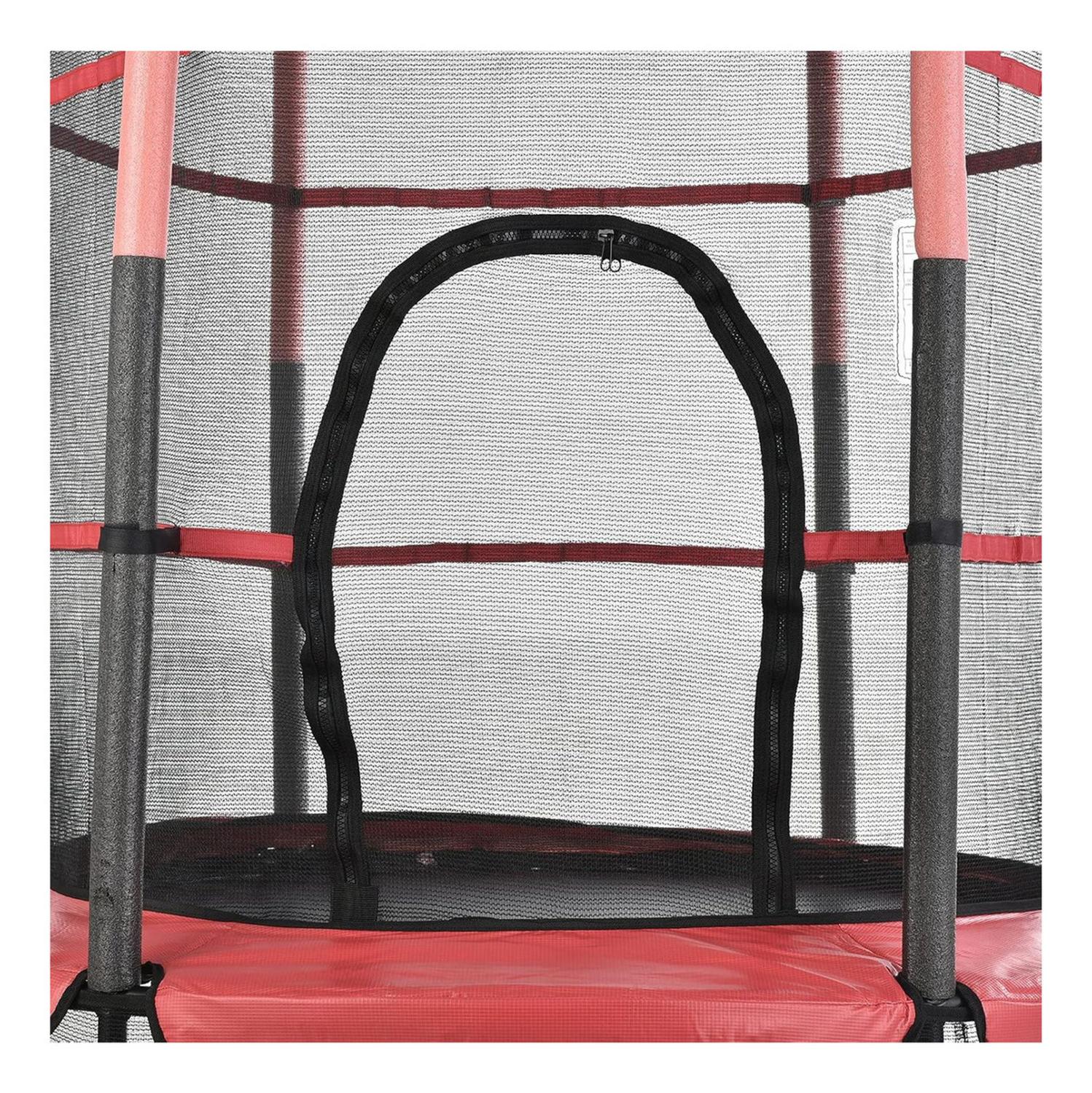 CAMA ELASTICA SALTARINA TRAMPOLIN PARA NIÑOS 1.4M CON MALLA AZUL - PLATEADO - 4