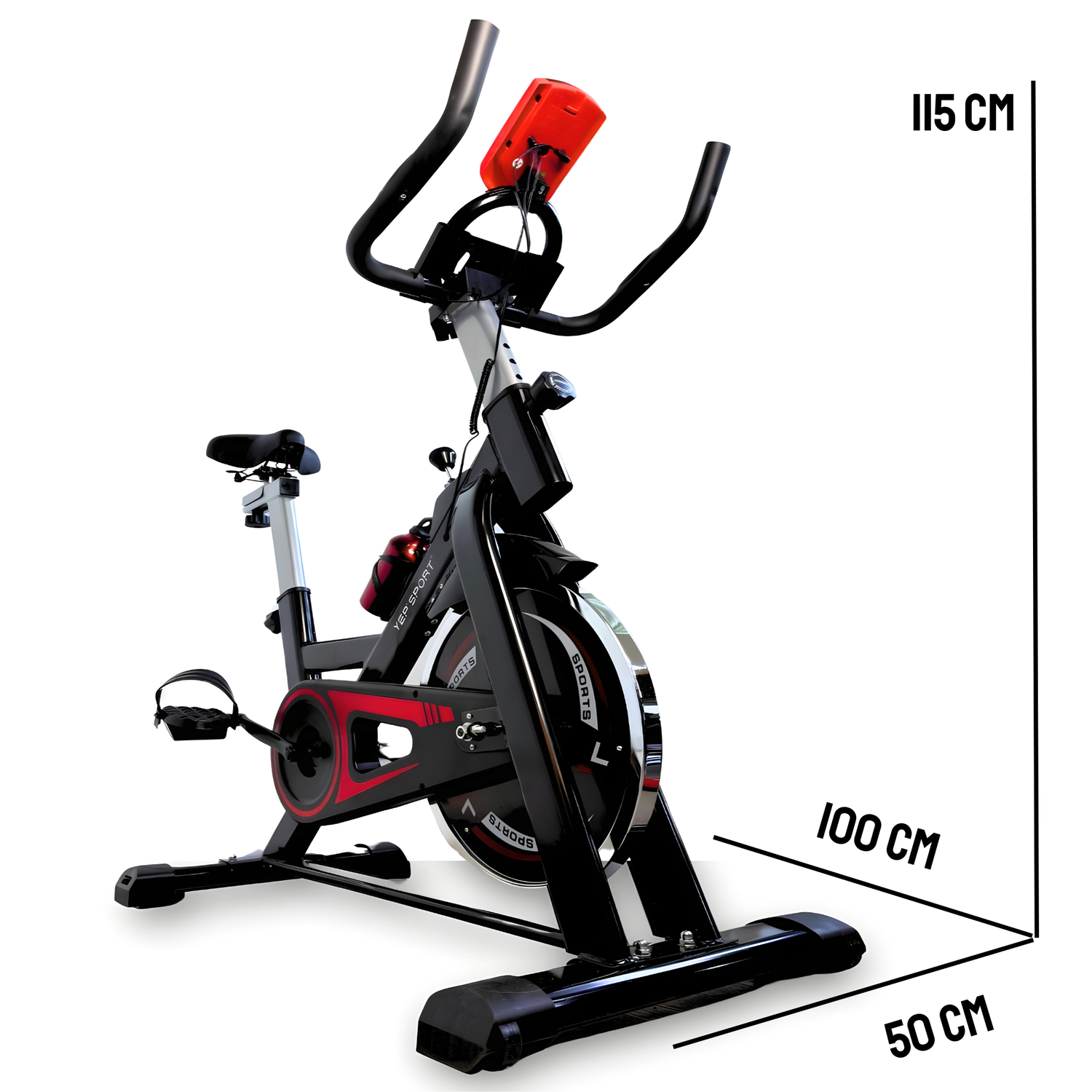 BICICLETA SPINNING RUEDA INERCIA 13 KG YEP1054 - 3