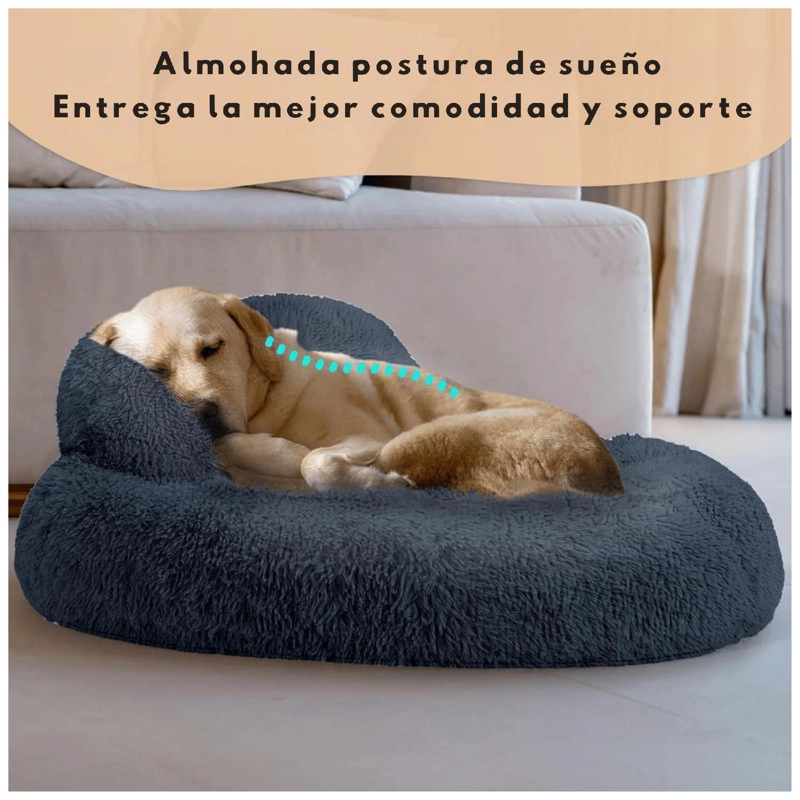 CAMA MASCOTA GRANDE YEP PERRO XL ANTIESTRE S Y RONQUIDO - 3