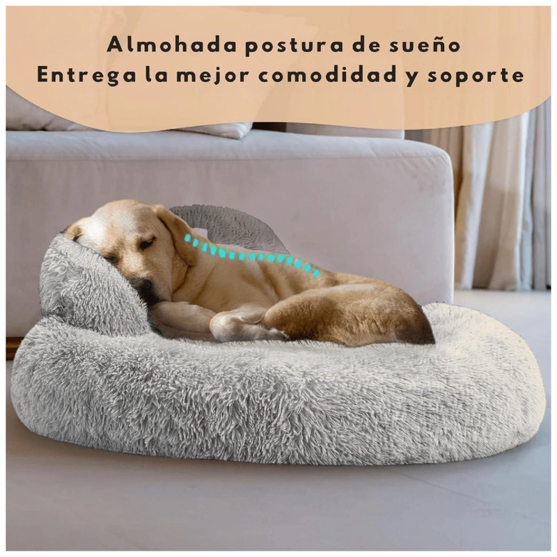CAMA MASCOTA GRANDE YEP PERRO XL ANTIESTRE S Y RONQUIDO - 3