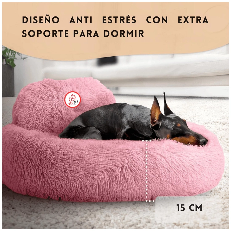 CAMA MASCOTA GRANDE YEP PERRO XL ANTIESTRE S Y RONQUIDO - 4