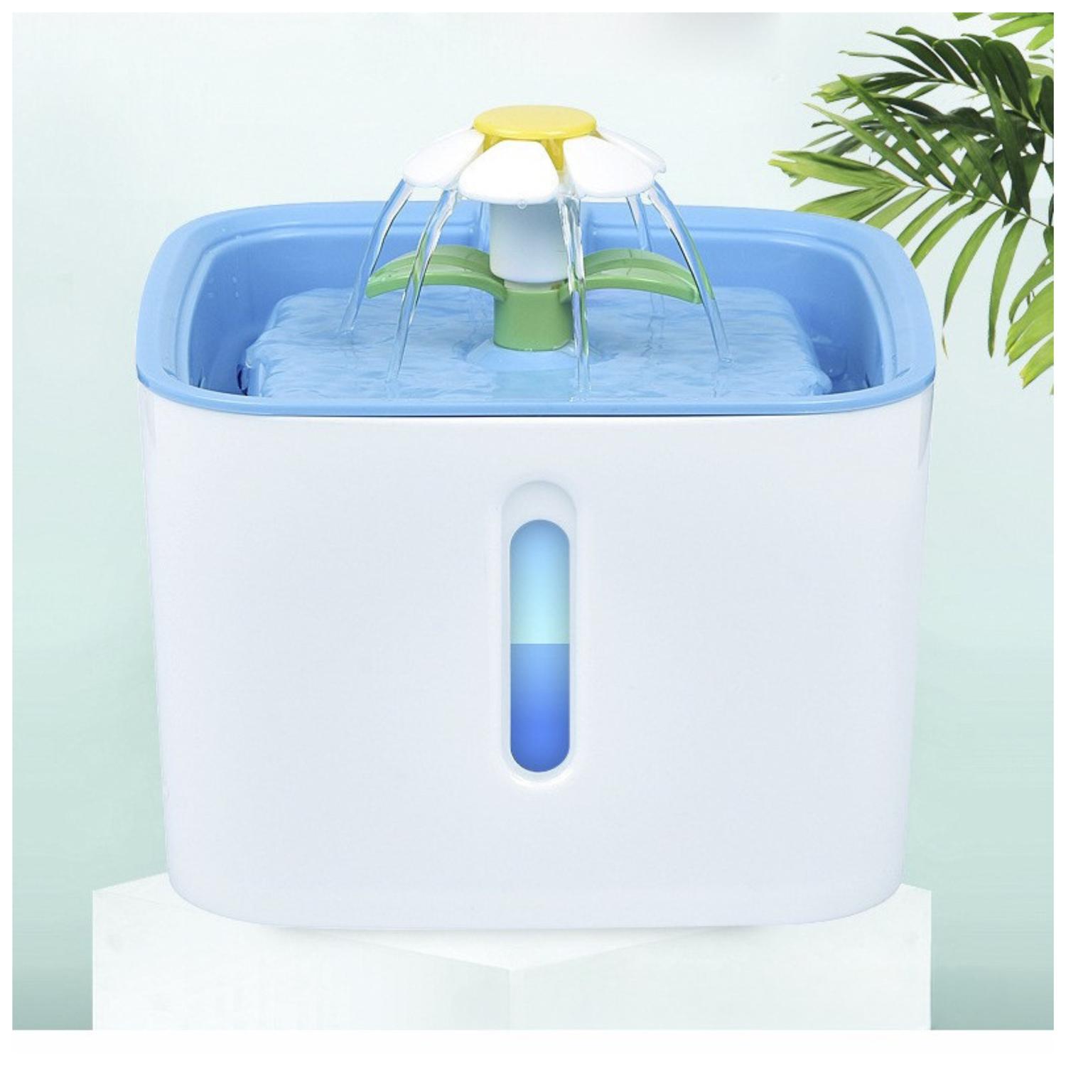 FUENTE BEBEDERO MASCOTAS 2.5 L CON LUZ NIVEL - 3