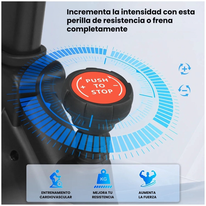 BICICLETA SPINNING PRO 14 KG DISCO 1016-3 - 7
