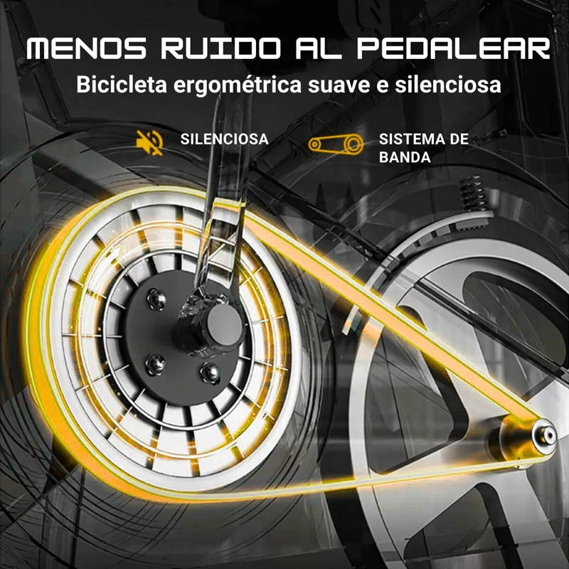 BICICLETA SPINNING ANTI SHOCK PRO 14 KG DISCO 1016-4RED - 6