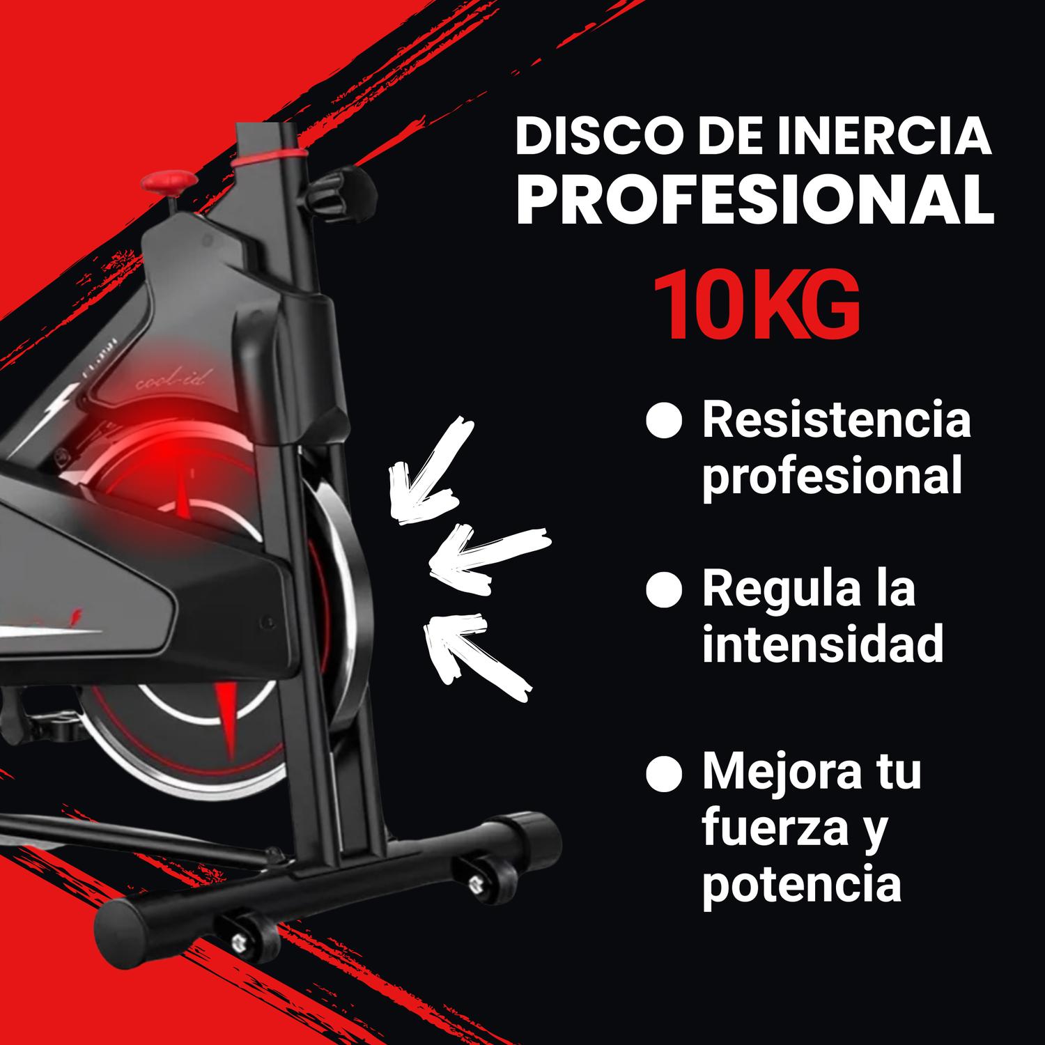 BICICLETA SPINNING ELEVATE 10 KG DISCO 1016-2 - 3