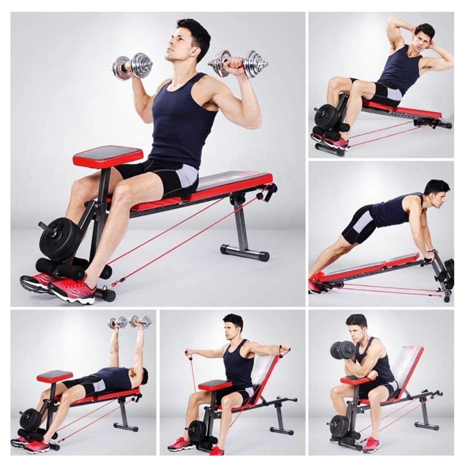 BANCA ABDOMINAL PECHO PIERNAS INCLINABLE - 2