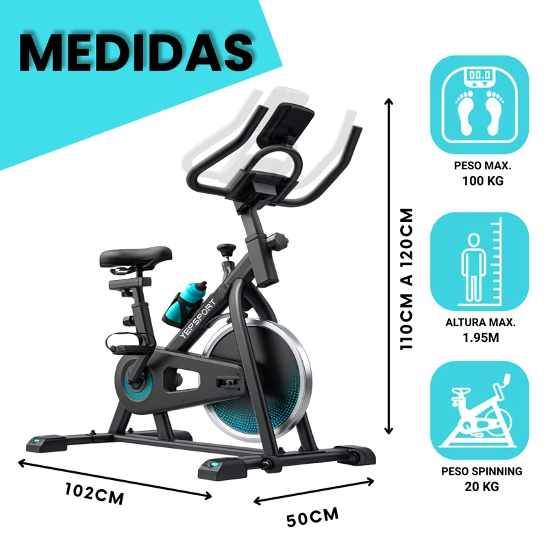 BICICLETA SPINNING YEP2010 HIGHFIT - 2