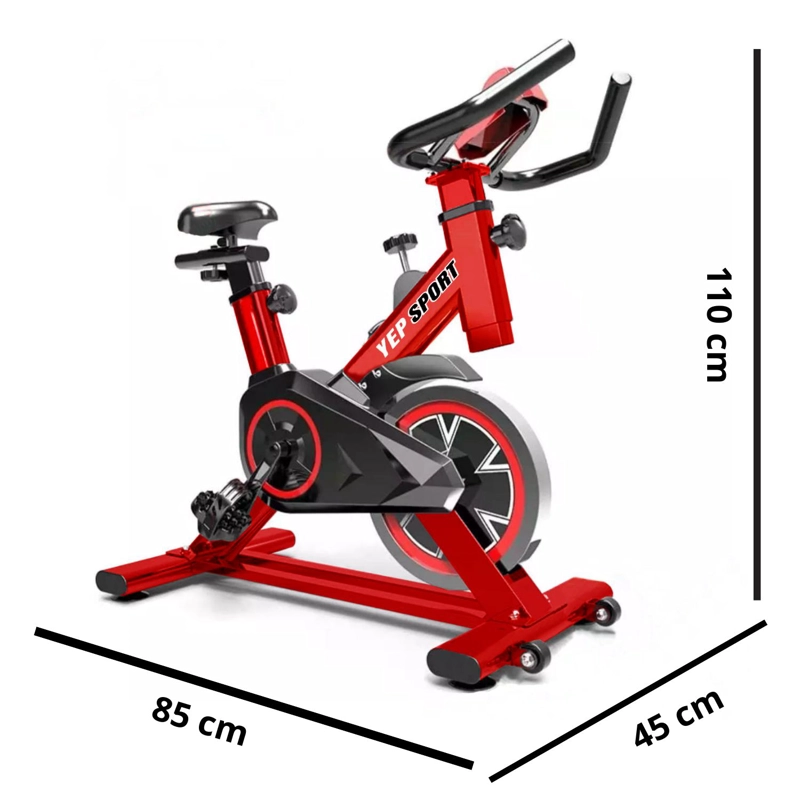 BICICLETA SPINNING 6KG RESISTENCIA YEPSPORT RED - 3