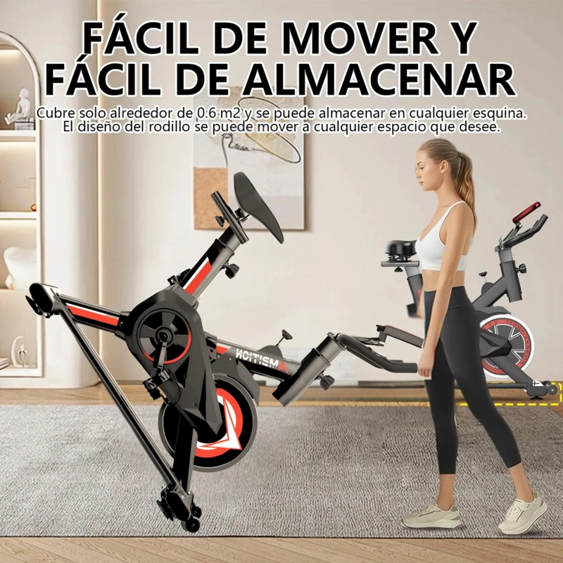 BICICLETA SPINNING 6KG RESISTENCIA AMBITION RED - 5