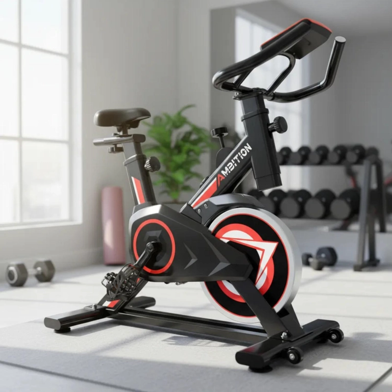 BICICLETA SPINNING 6KG RESISTENCIA AMBITION RED - 9