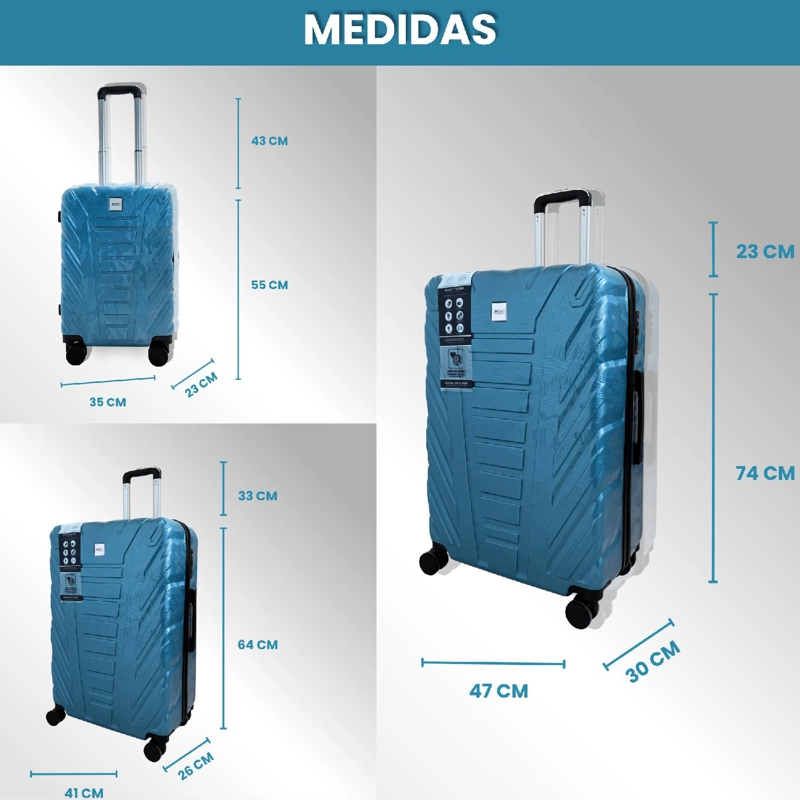 MALETAS 10 20 25KG YEPHOME SET X3 MALETAS VIAJE - 2
