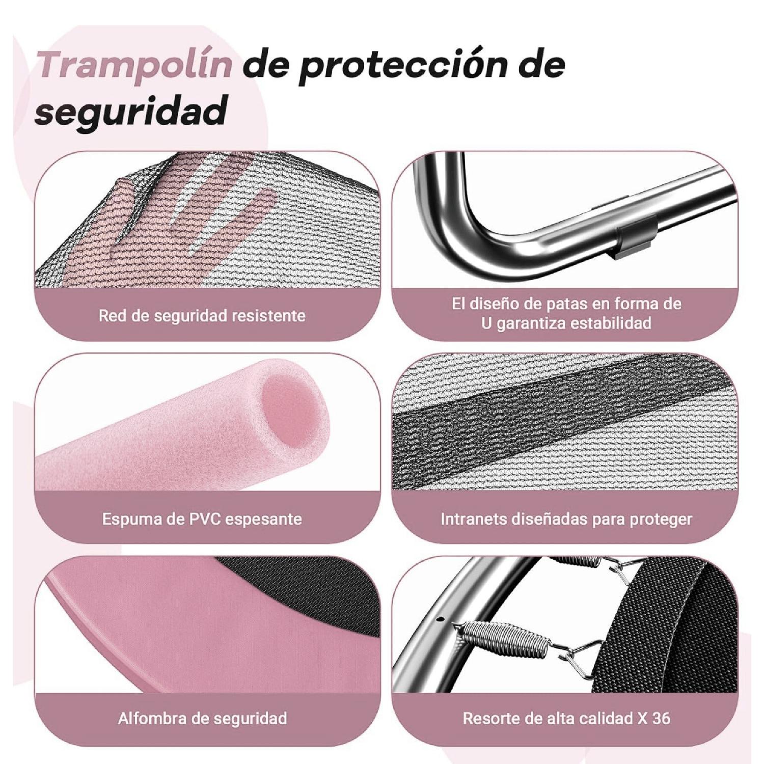 CAMA ELASTICA ROSA ULTRA RESISTENTE 150CM YEP HOME - 4