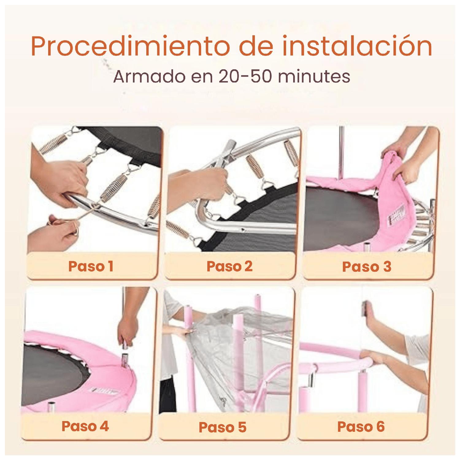 CAMA ELASTICA ROSA ULTRA RESISTENTE 150CM YEP HOME - 5