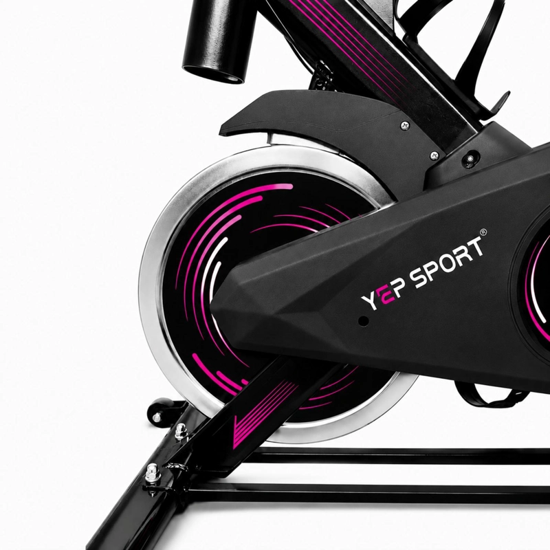 BICICLETA SPINNING YEPSPORT FUCSIA CON BOTELLA - 8