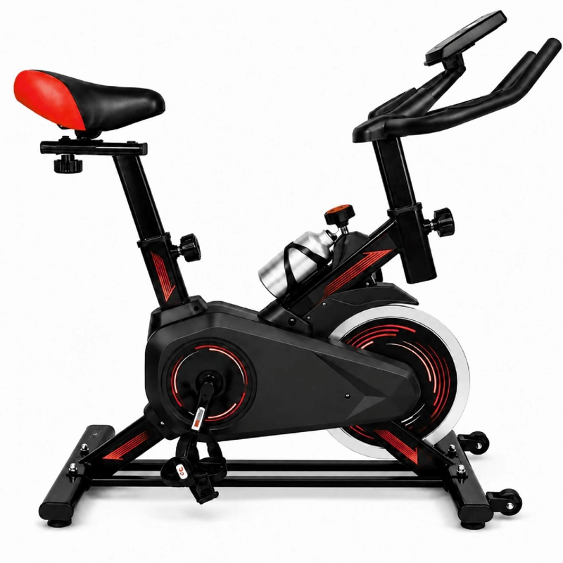 BICICLETA SPINNING YEPSPORT ROJA CON BOTELLA - 5