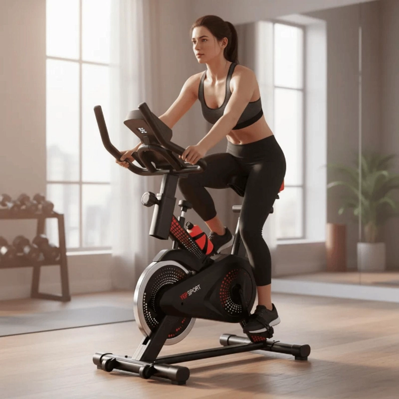 BICICLETA SPINNING YEPSPORT REDPOINT CON BOTELLA - 6