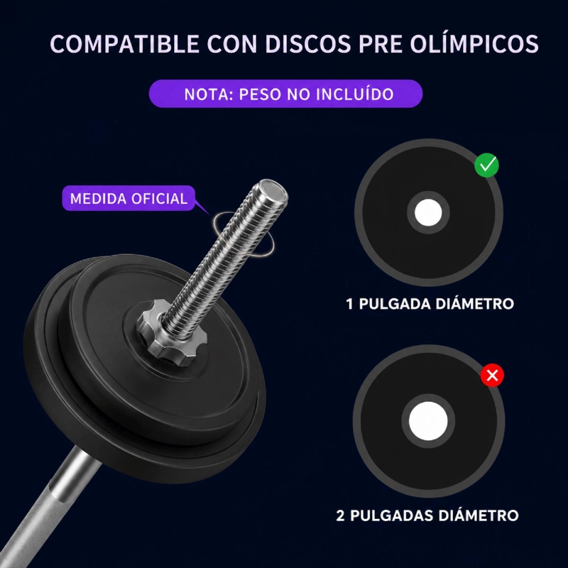 BARRA PREOLIMPICA 1.2 M CROMADO YEP2279 - 4