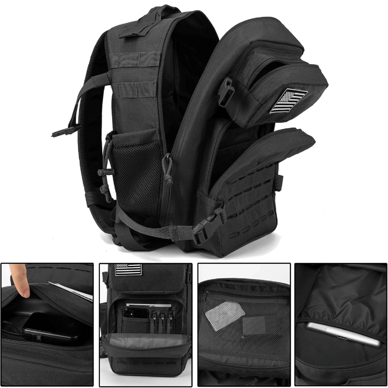 MOCHILA TACTICA MILITAR OUTDOOR IMPERMEABLE - 5