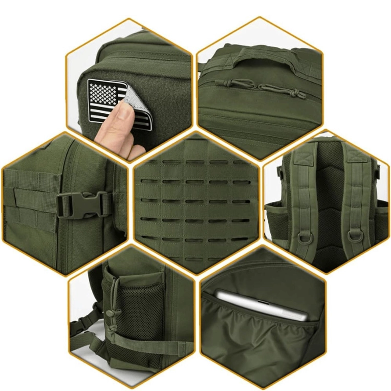MOCHILA TACTICA MILITAR OUTDOOR IMPERMEABLE - 6