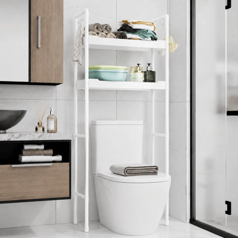 ESTANTE MUEBLE ORGANIZADOR DE BAÑO 2 NIVELES REPISA - 1
