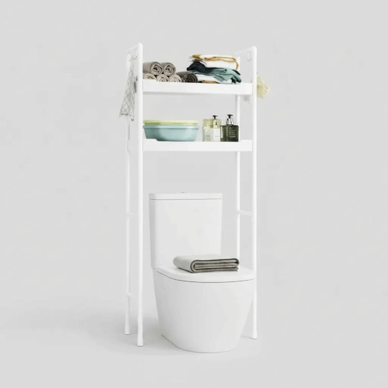 ESTANTE MUEBLE ORGANIZADOR DE BAÑO 2 NIVELES REPISA - 4
