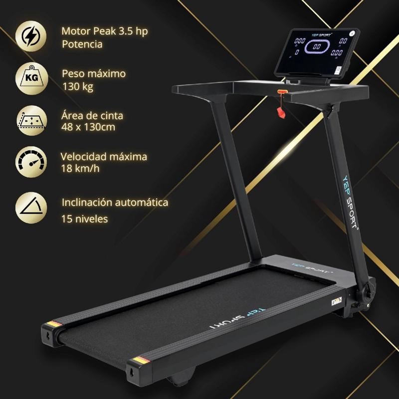 TROTADORA YEP4030 18 KM/H INCLINACION AUTOMATICA PREMIUM - 6