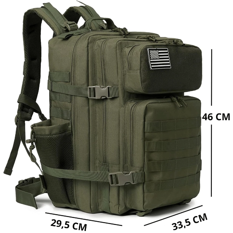 MOCHILA TACTICA 50L MILITAR MULTIUSOS CAMPING NOTEBOOK - 6