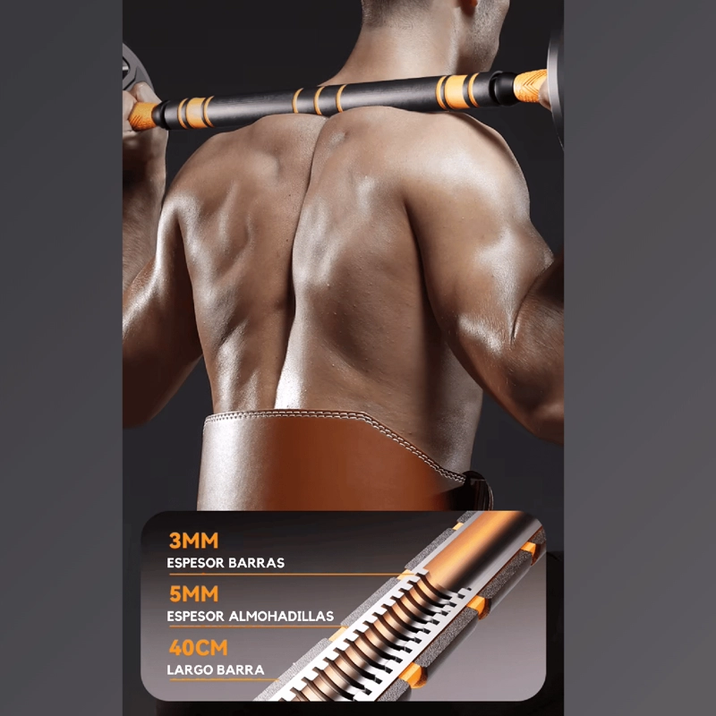 SET 20 KG MANCUERNAS Y BARRA NEWGEN PREMIUM - 6