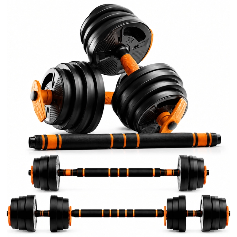 SET 30 KG MANCUERNAS Y BARRA NEWGEN PREMIUM - 1