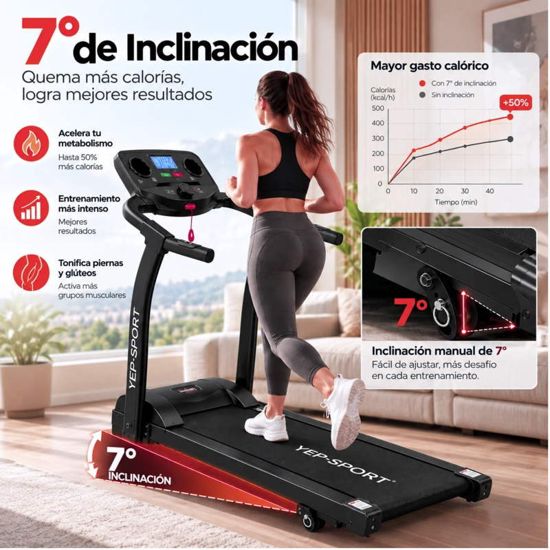 TROTADORA ELE CTRICA YEP SPORT 12 KM/H BLUETOOTH + PULSO - 5