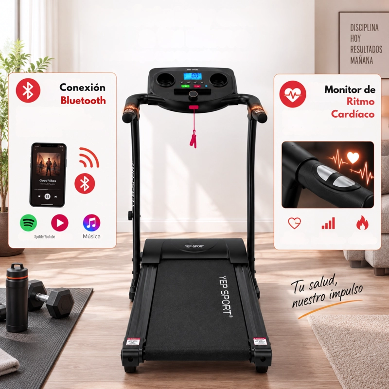 TROTADORA ELE CTRICA YEP SPORT 12 KM/H BLUETOOTH + PULSO - 7