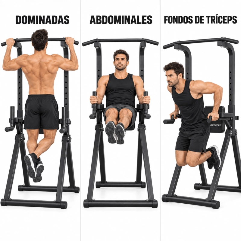 BARRA TORRE PARA DOMINADAS YEPS ESTABLE PARA CALISTENIA - 6