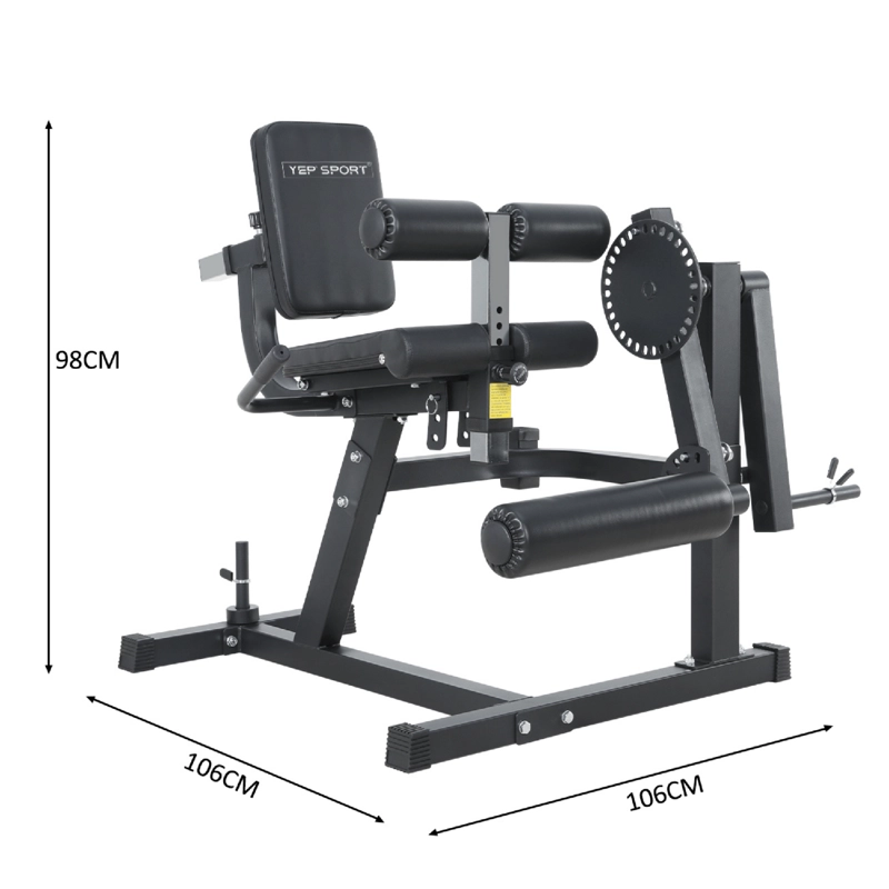 MAQUINA CUADRICEPS Y CURL FEMORAL PIERNA PROFESIONAL 5300 - 7