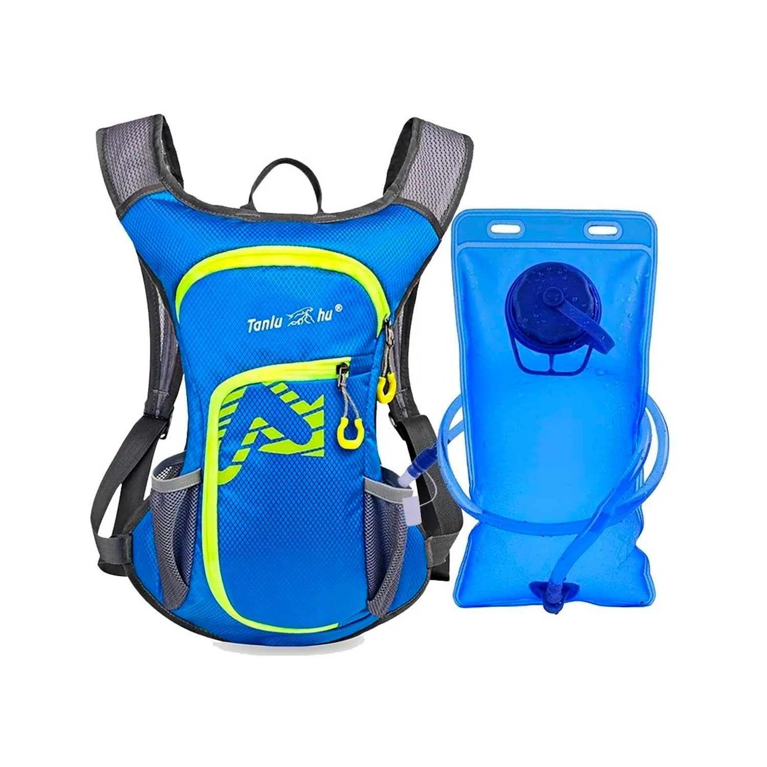 MOCHILA CAMELLBACK TREKKING + BOLSA HIDRATACIÓN AZUL - 1