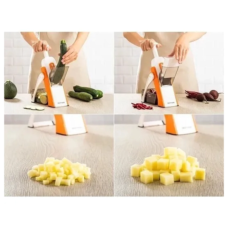 PICADOR CORTADOR VERDURAS FRUTAS RAYADOR BRAVA MULTIFUNCIONAL - 2