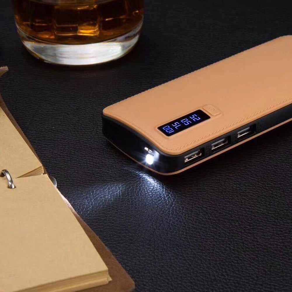 BATERIA POWERBANK USB 20000MAH 3 USB CON LINTERNA - 3