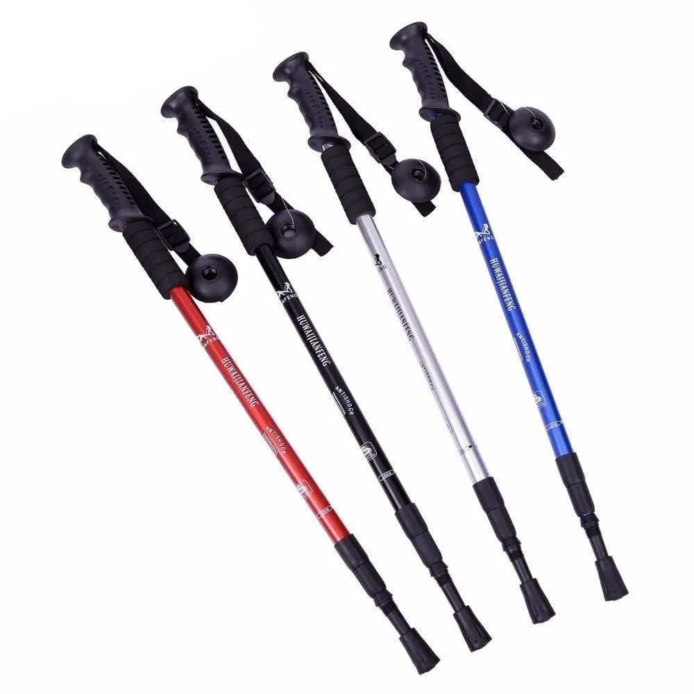 PACK 2 BASTÓN TREKKING SENDERISMO 3 TRAMOS MANGO ANTISHOCK - 1